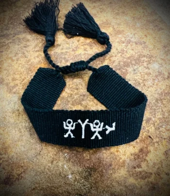 Black YHWH Pictograph Hebrew Bracelet