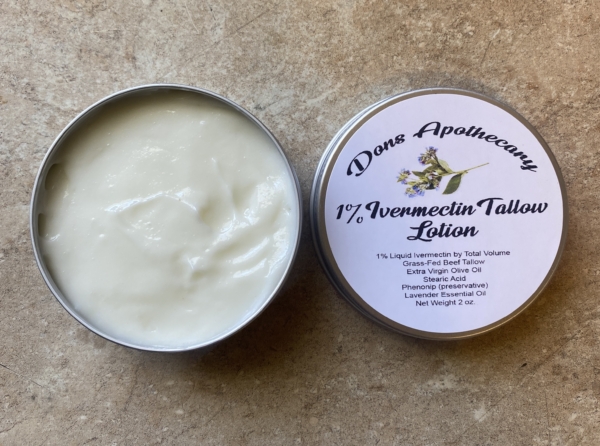 Don's 1% Ivermectin Tallow Lotion