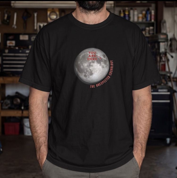 "You Are Here" Moon Map The Unexpected Cosmology (t-shirts) - Image 2