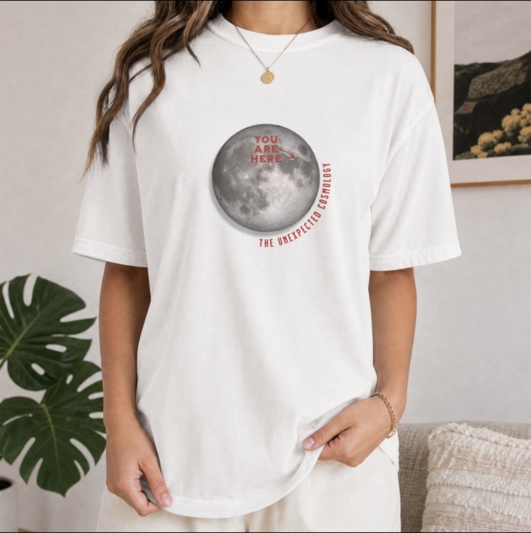 "You Are Here" Moon Map The Unexpected Cosmology (t-shirts)