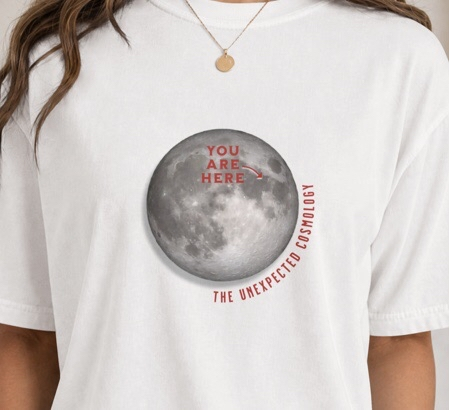 "You Are Here" Moon Map The Unexpected Cosmology (t-shirts) - Image 3